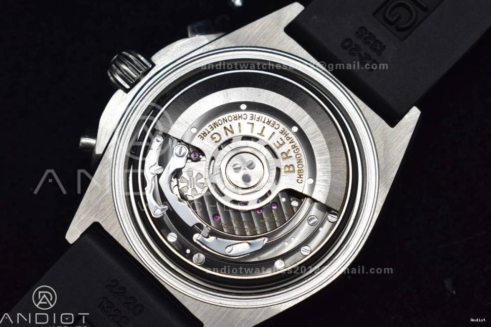 L-Silver 1:1 Navitimer BLS Version 43mm Best LE A7750 SS Chrono B01 Blk 0801